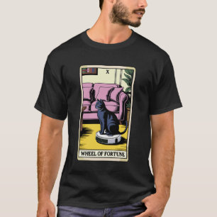 T-shirt Aspirateur Robot Roue de la Fortune Tarot Drôle