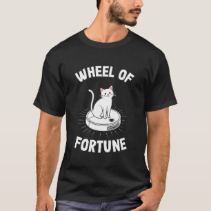 T-shirt Aspirateur Robot Wheel of Fortune Drôle Chat 2