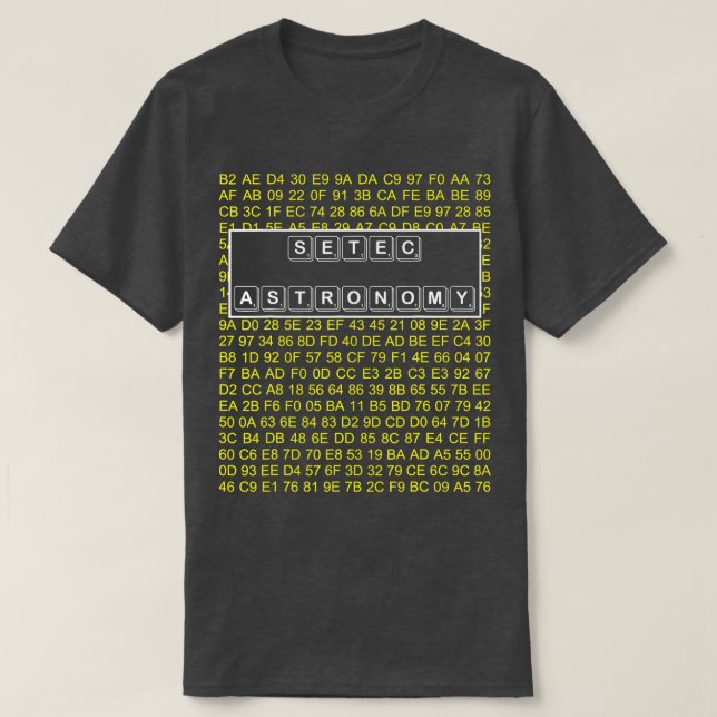 T-SHIRT ASRONOMIE DE SÉCURITÉ (Design devant)