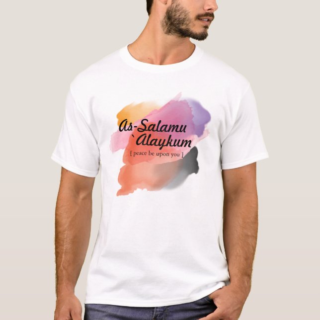 T-shirt Assalamu 'alaikum - calligraphie arabe Art (Devant)
