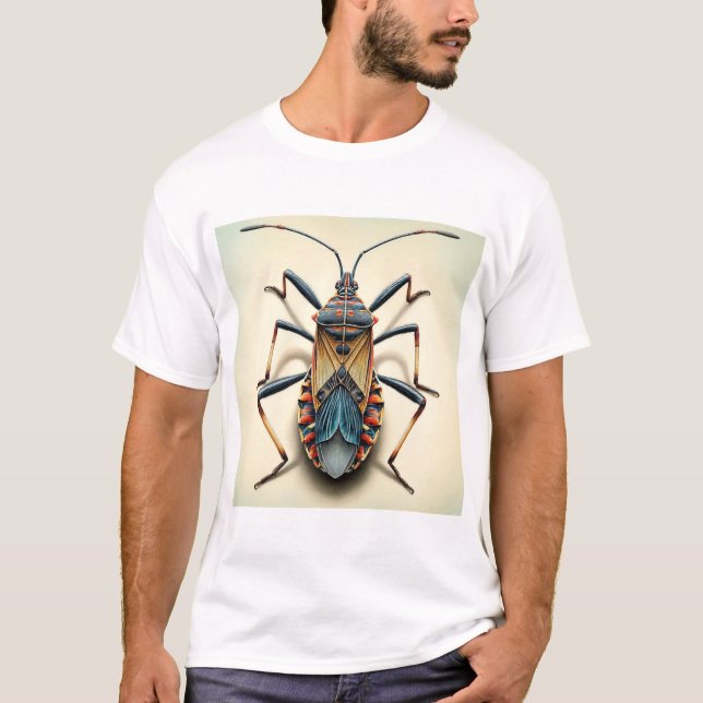 T-shirt Assassin bug dorsal view 230824IREF228 - Watercolo (Devant)