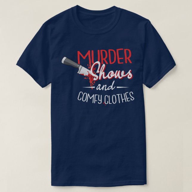 T-shirt Assassinats et vêtements confortables à la télévis (Design devant)
