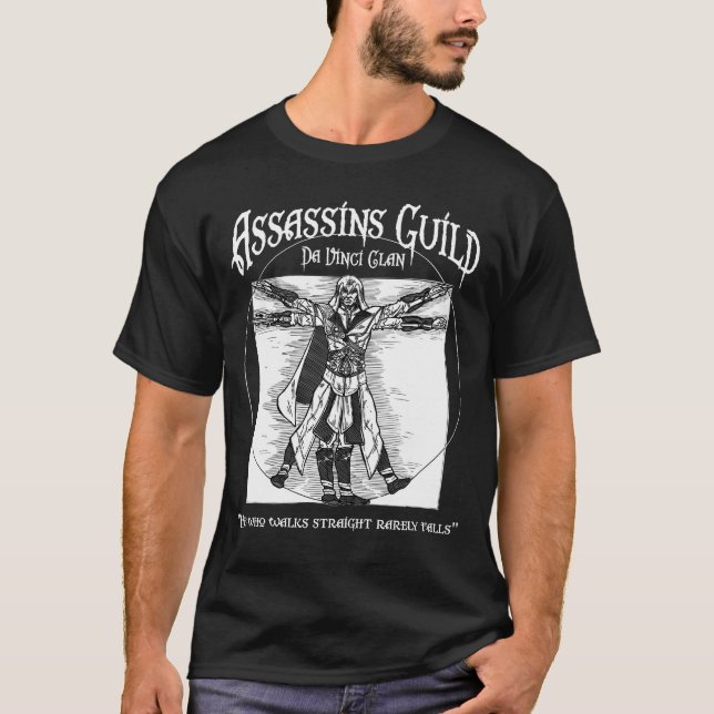 T-shirt Assassins Guild - Da Vinci Clan (Devant)