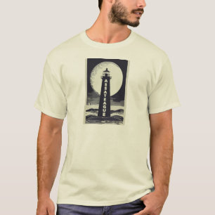T-shirt Assateague Lighthouse Virginia Moon
