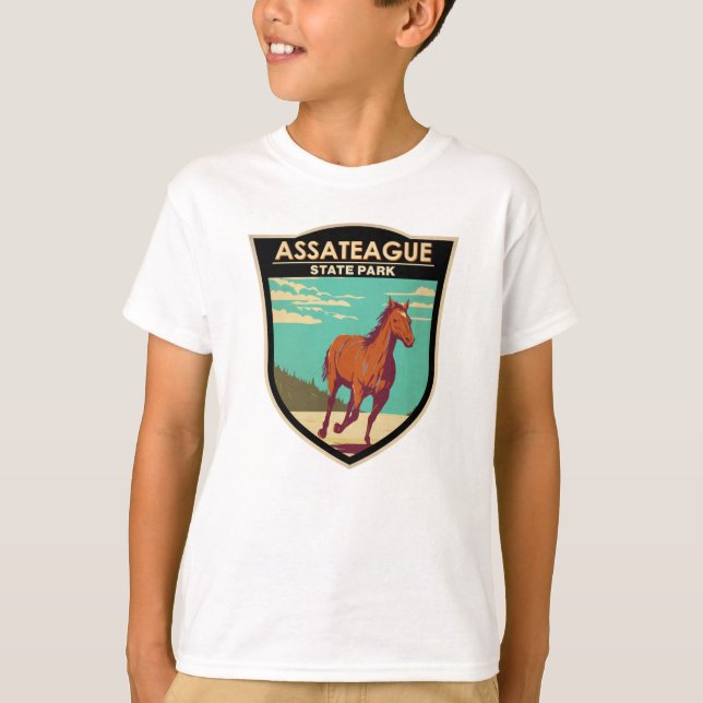 T-shirt Assateague State Park Maryland Badge (Devant)
