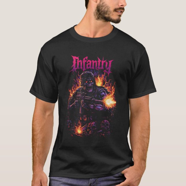 T-shirt Assaut de feu d'infanterie (Devant)