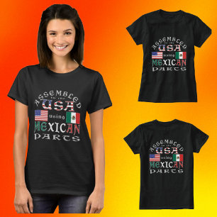 T-shirt Assemblé aux États-Unis à l'aide de pièces mexicai
