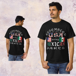 T-shirt Assemblé États-Unis à l'aide de pièces mexicaines 