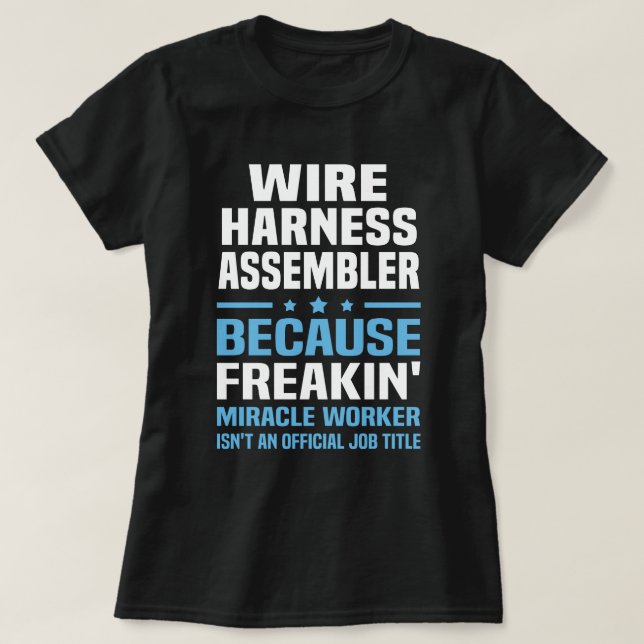 T-shirt Assembleur de faisceau de fil (Design devant)