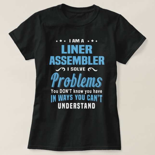T-shirt Assembleur de ligne (Design devant)