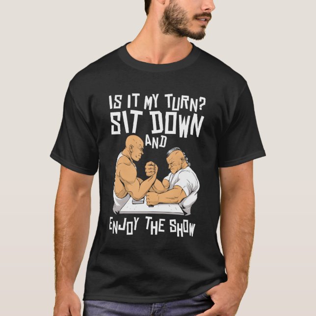 T-shirt Asseyez-vous et profitez du spectacle Eerciseraine (Devant)