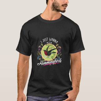 T-shirt Asseyez-Vous Sur Mon Porche Et Regardez Les Colibr