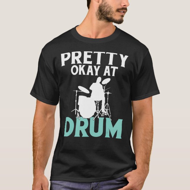 T-shirt Assez Bon Chez Drum Drummer (Devant)