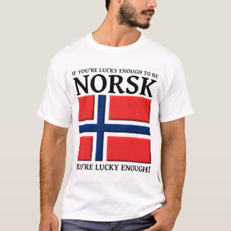 T-shirt Assez chanceux pour être chemise de Norsk