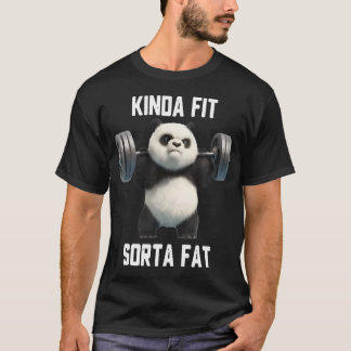 T-shirt Assez en forme un peu gros - Bébé Panda mignon drô