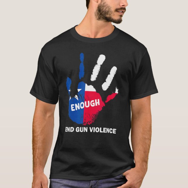 T-shirt Assez fin à la violence d'armes à feu Aucun arme T (Devant)