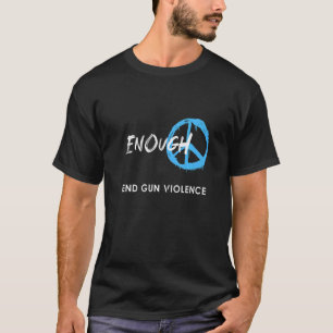 T-shirt Assez Fin De La Violence Arme À Feu Porter Orange