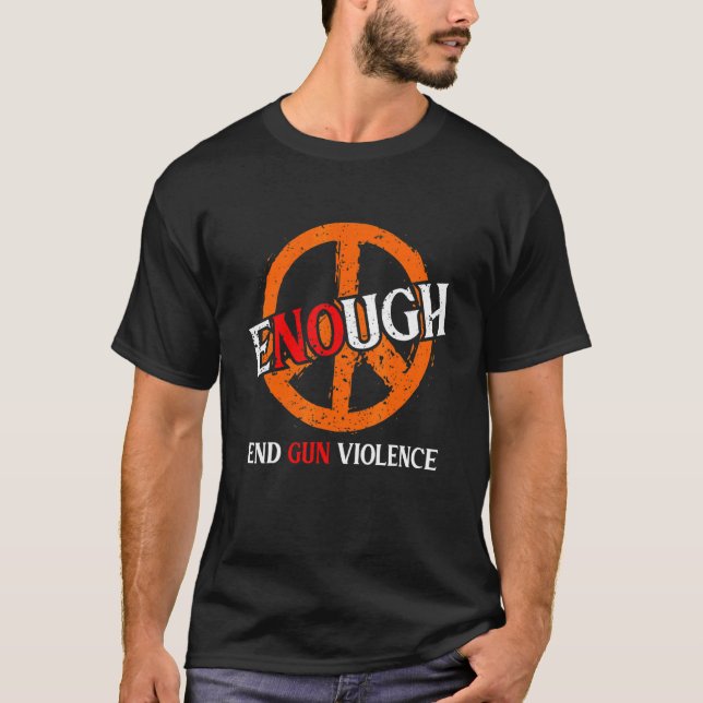T-shirt Assez Fin De La Violence Des Armes À Feu Pas De Jo (Devant)
