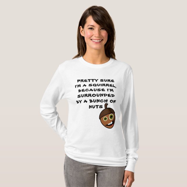 T-shirt ASSEZ SÛR QUE JE SUIS UN ESCALIER - écrou (Devant entier)