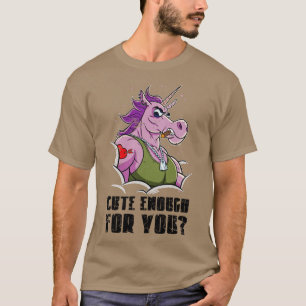T-shirt Assez Sympa Pour Vous, Unicorne Dur Avec Muscles