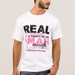 T-shirt Assez vrai homme assez de cancer du sein de