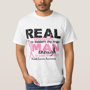 T-shirt Assez vrai homme assez de cancer du sein de l'ami