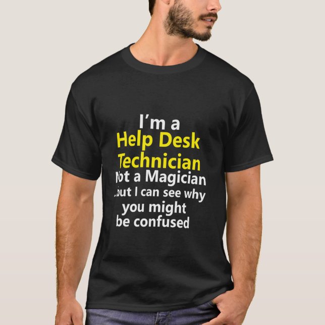 T-shirt Assistance technique Technicien du service à la cl (Devant)