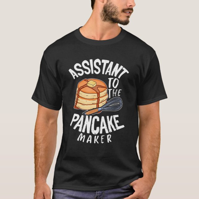 T-shirt Assistant À La Journée Pancake Maker Pancake (Devant)