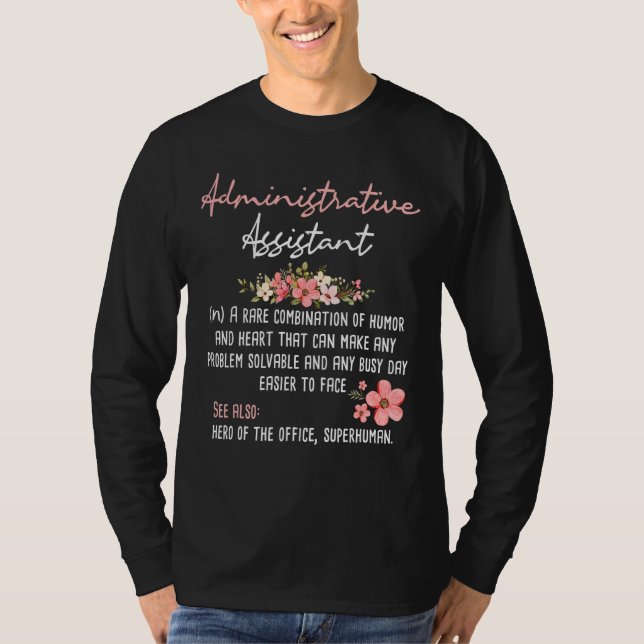 T-shirt Assistant administratif Assistant administratif As (Devant)