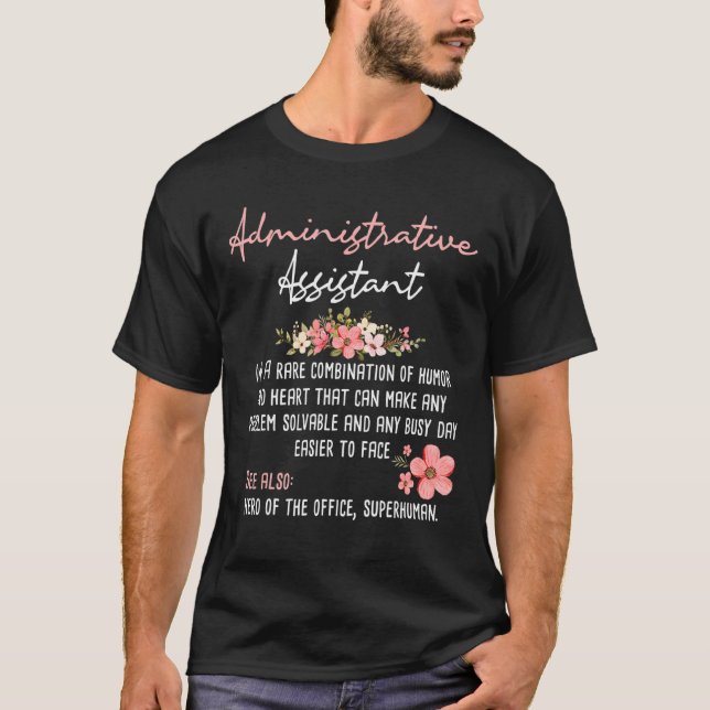 T-shirt Assistant administratif Assistant administratif As (Devant)