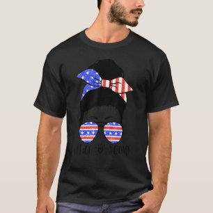 T-shirt Assistant administratif de l'escadron 7 Messy Bun