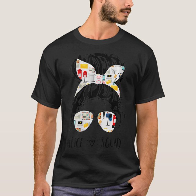 T-shirt Assistant administratif de l'escadron de bureau Me (Devant)