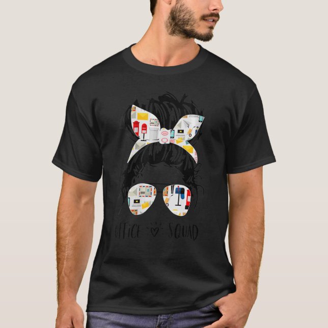 T-shirt Assistant administratif de l'escadron de bureau Me (Devant)