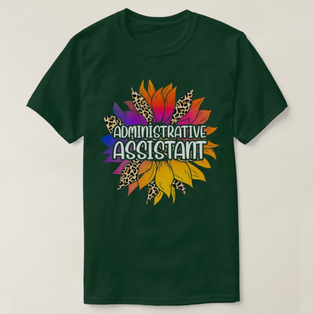 T-shirt Assistant administratif Sunflower (Design devant)