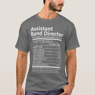 T-shirt Assistant Band Director Nutritional And