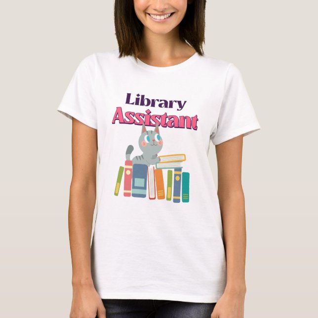 T-shirt Assistant Bibliothèque (Devant)