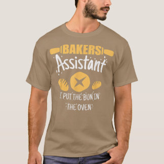 T-shirt Assistant boulanger Je mets le pain au four Cuisin