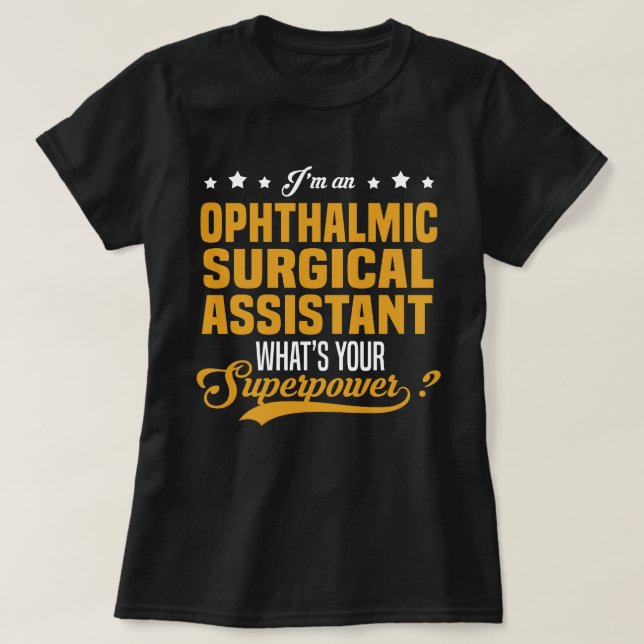 T-shirt Assistant chirurgical ophtalmique (Design devant)