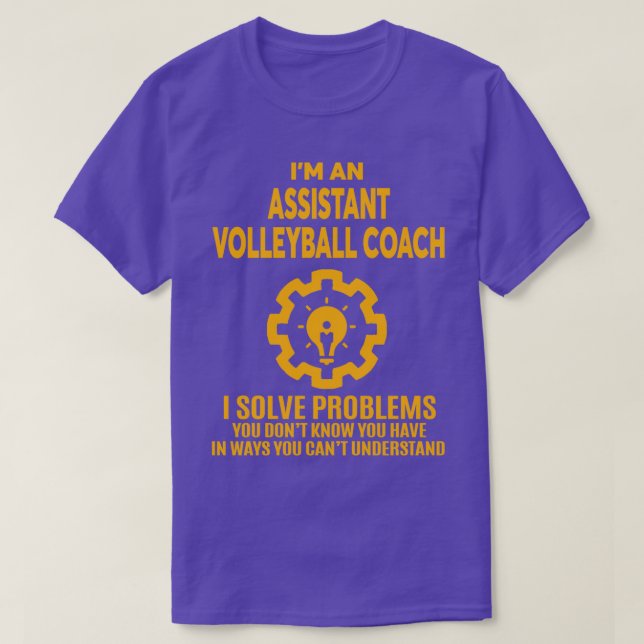 T-SHIRT ASSISTANT COACH DE VOLLEYBALL NICE DESIGN 2017 (Design devant)
