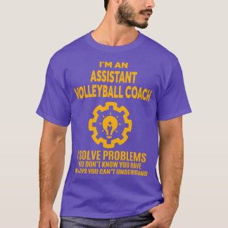 T-SHIRT ASSISTANT COACH DE VOLLEYBALL NICE DESIGN 2017