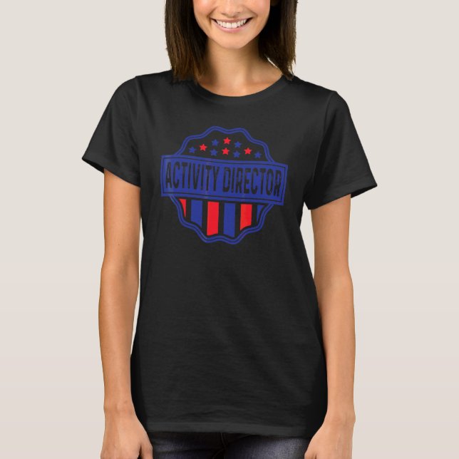 T-shirt Assistant d'activité 4e 4 Juillet Américain (Devant)