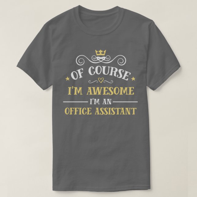 T-shirt Assistant de bureau 3 (Design devant)