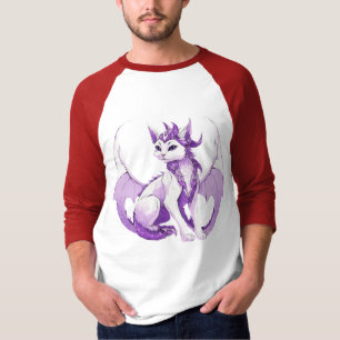 T-shirt Assistant de chat de dragon - Imaginaire noir, bla