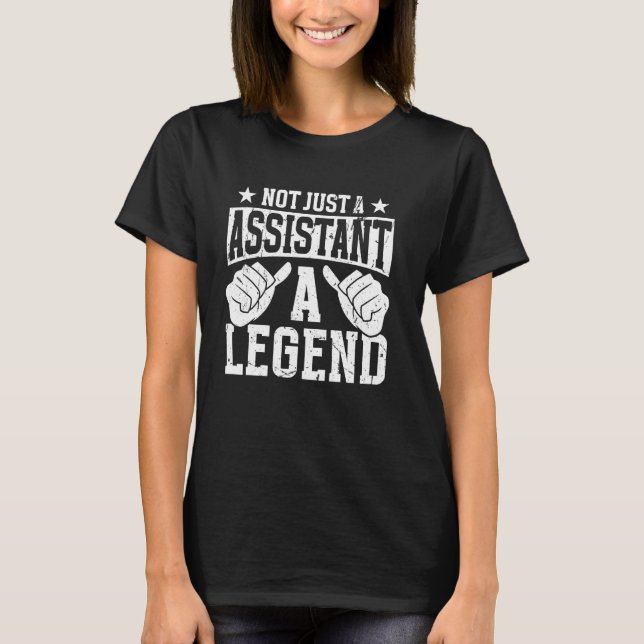 T-shirt Assistant de citation de profession drôle (Devant)