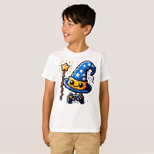 T-shirt Assistant de jeu 8 bits (Devant entier)