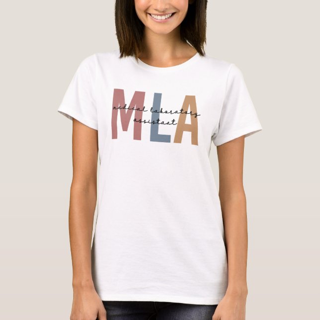 T-shirt Assistant de laboratoire Médicale MLA (Devant)