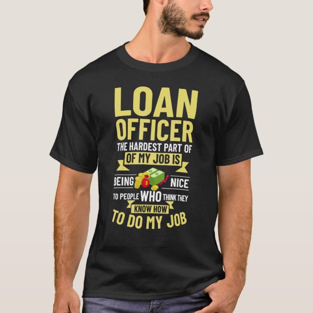 T-shirt Assistant de l'agent de crédit de prêt hypothécair (Devant)