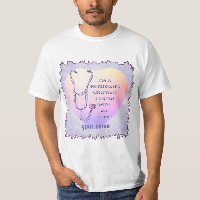 T-shirt Assistant de médecin Cœur (Devant)