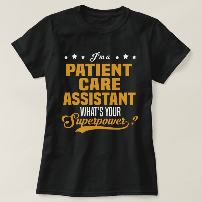 T-shirt Assistant de soins aux patients (Design devant)