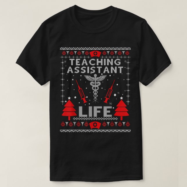 T-shirt Assistant d'enseignement Vie Vilains Chandails de  (Design devant)